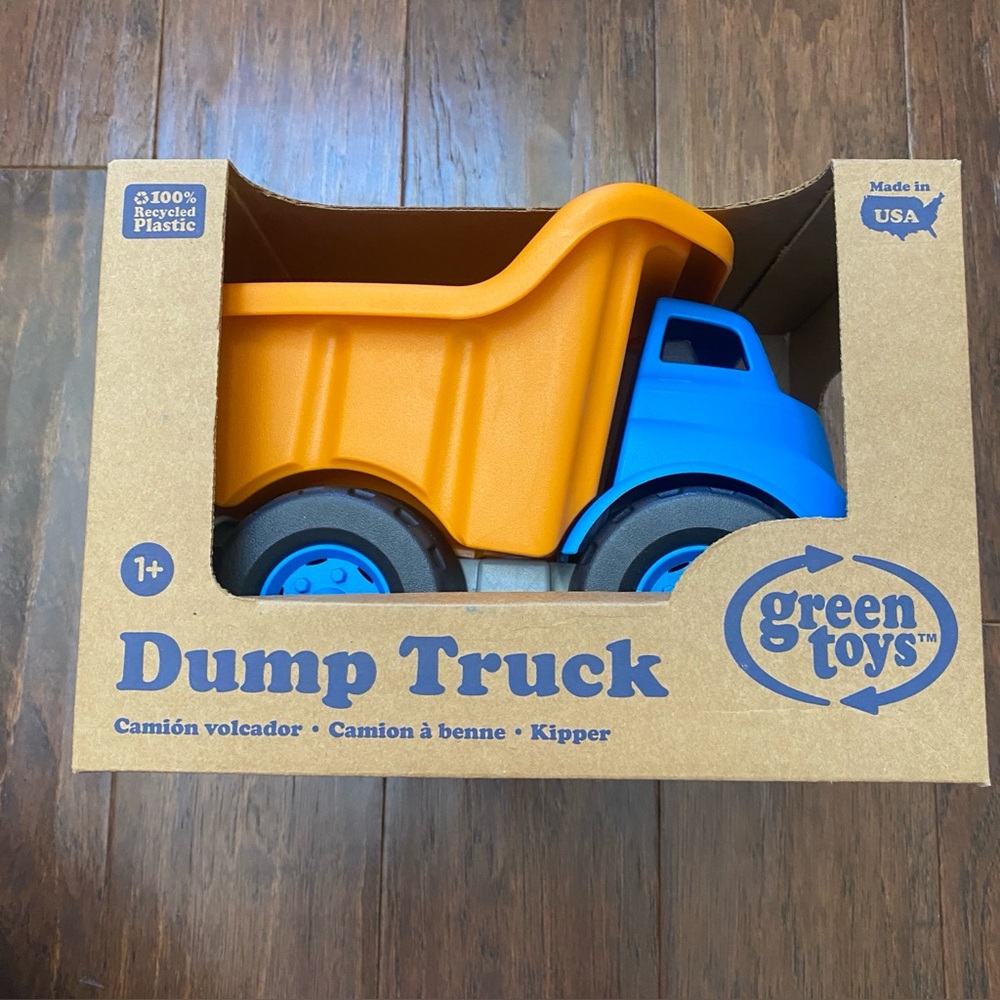 NWT Green Toys Dump Truck Green Recycled Plastic Toy Kids Truck
